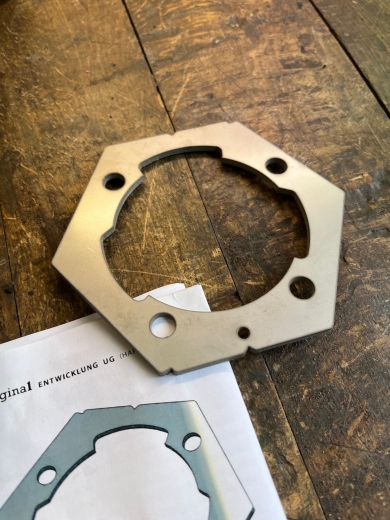 Schablone Zylinderfuß Malossi 210 Kanäle Tuning